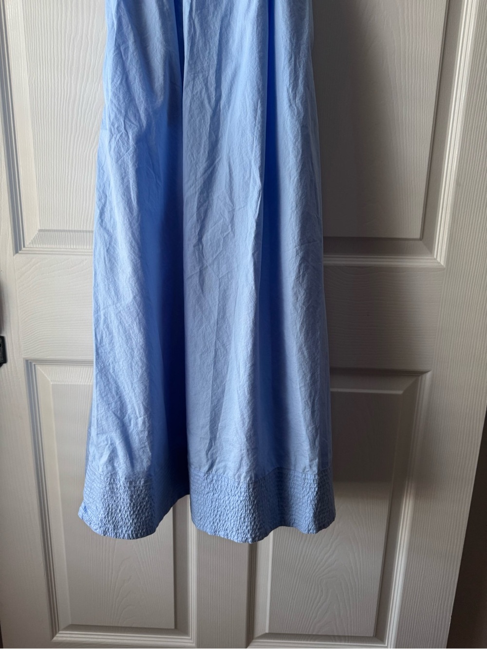 Crown and Ivy Light Blue Shirt Dress with Tie Waist Midi Dress Large - Picture 8 of 9